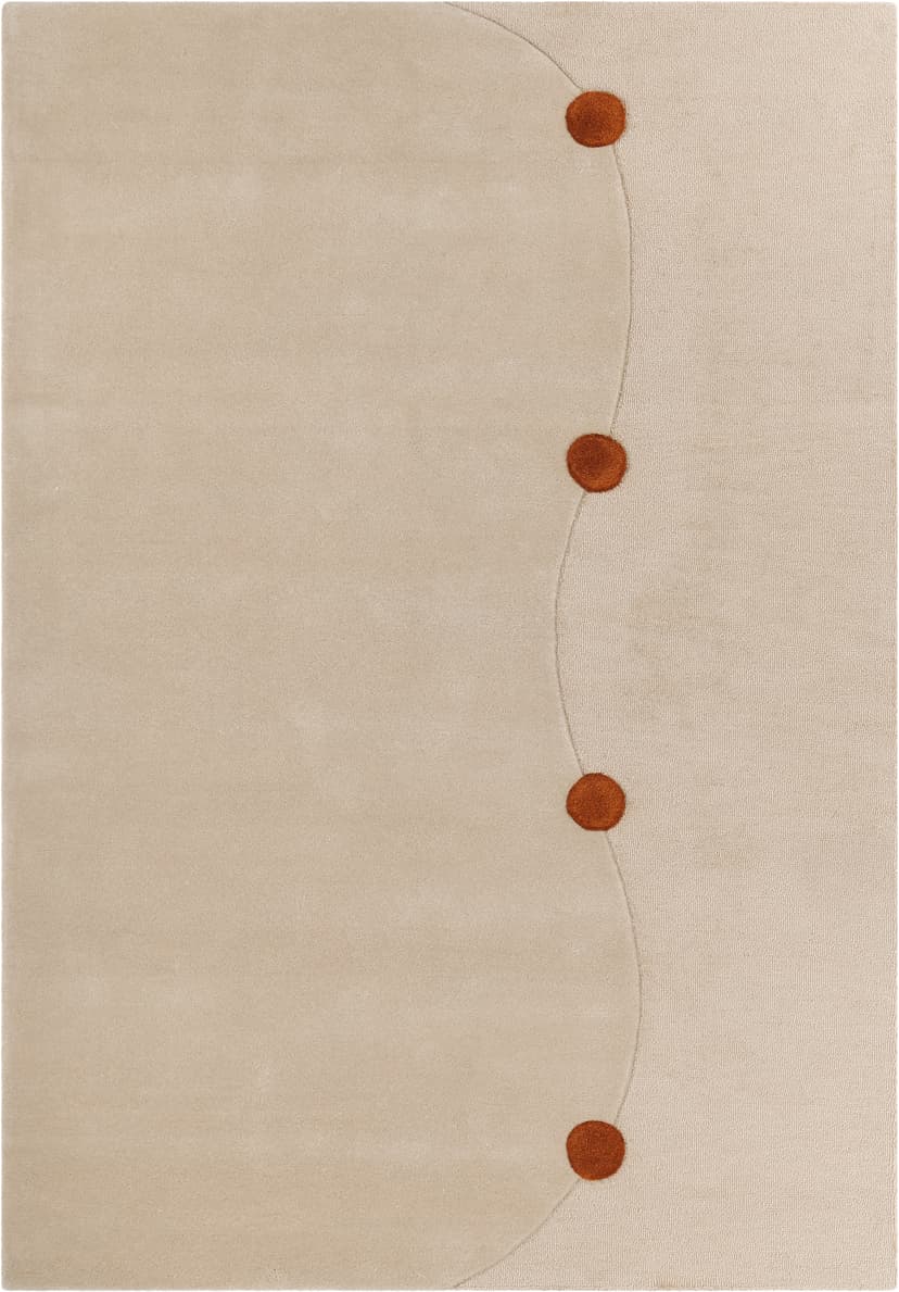 Dywan Gdynia Terracotta 160x230 cm, proj. M. Konopacka, wełna, Carpets & More