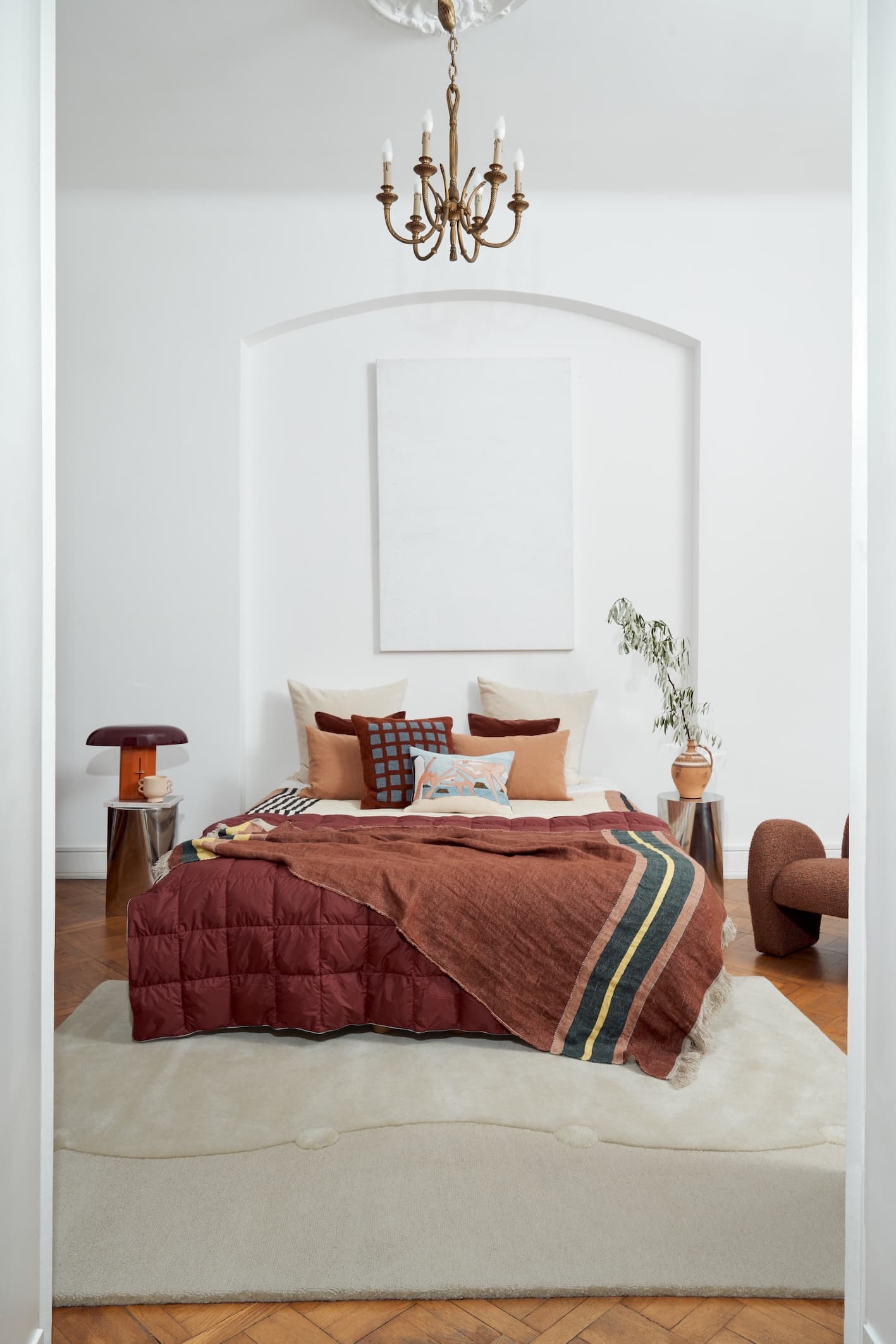 Dywan Gdynia Terracotta 240x340 cm, proj. M. Konopacka, wełna, Carpets & More - 240307