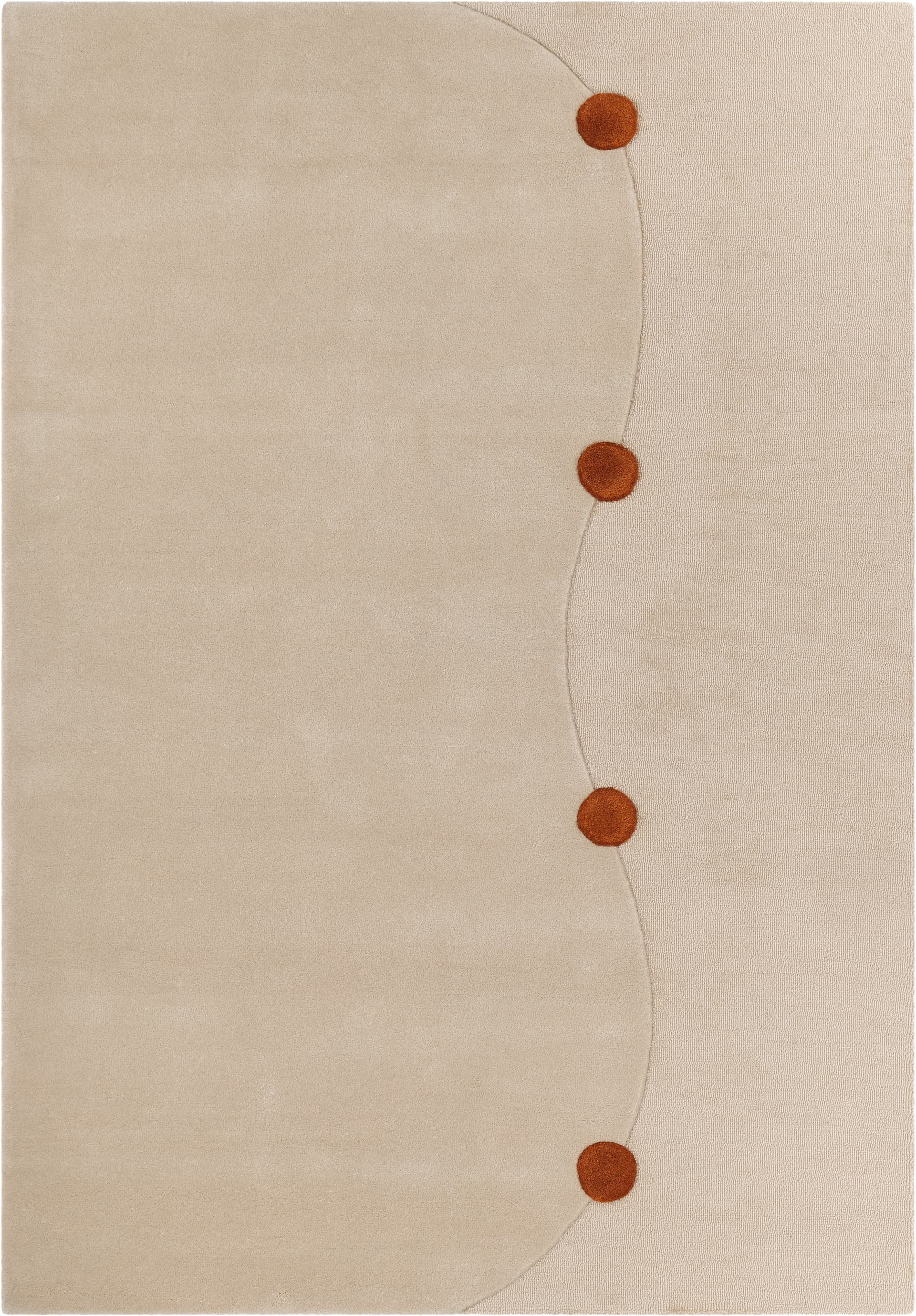 Dywan Gdynia Terracotta 300x400 cm, proj. M. Konopacka, wełna, Carpets & More