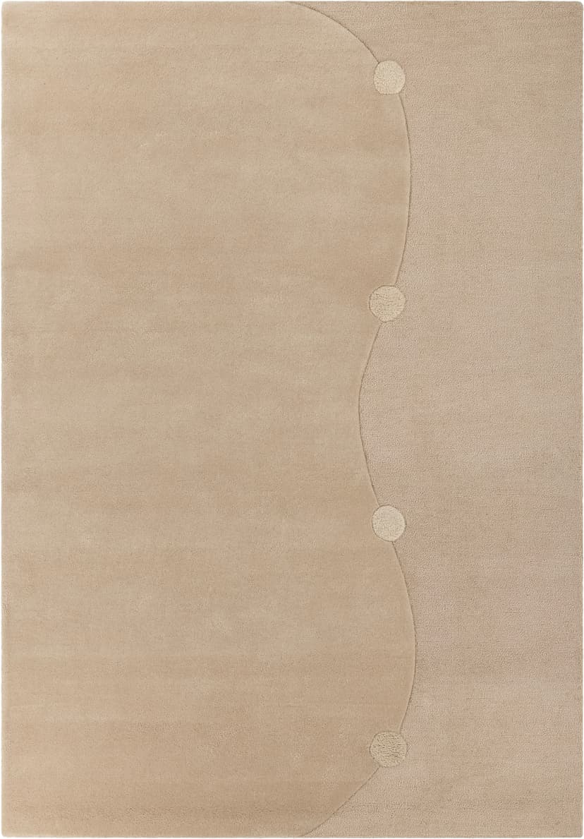 Dywan Gdynia Ecru 160x230 cm, proj. M. Konopacka, wełna, Carpets & More