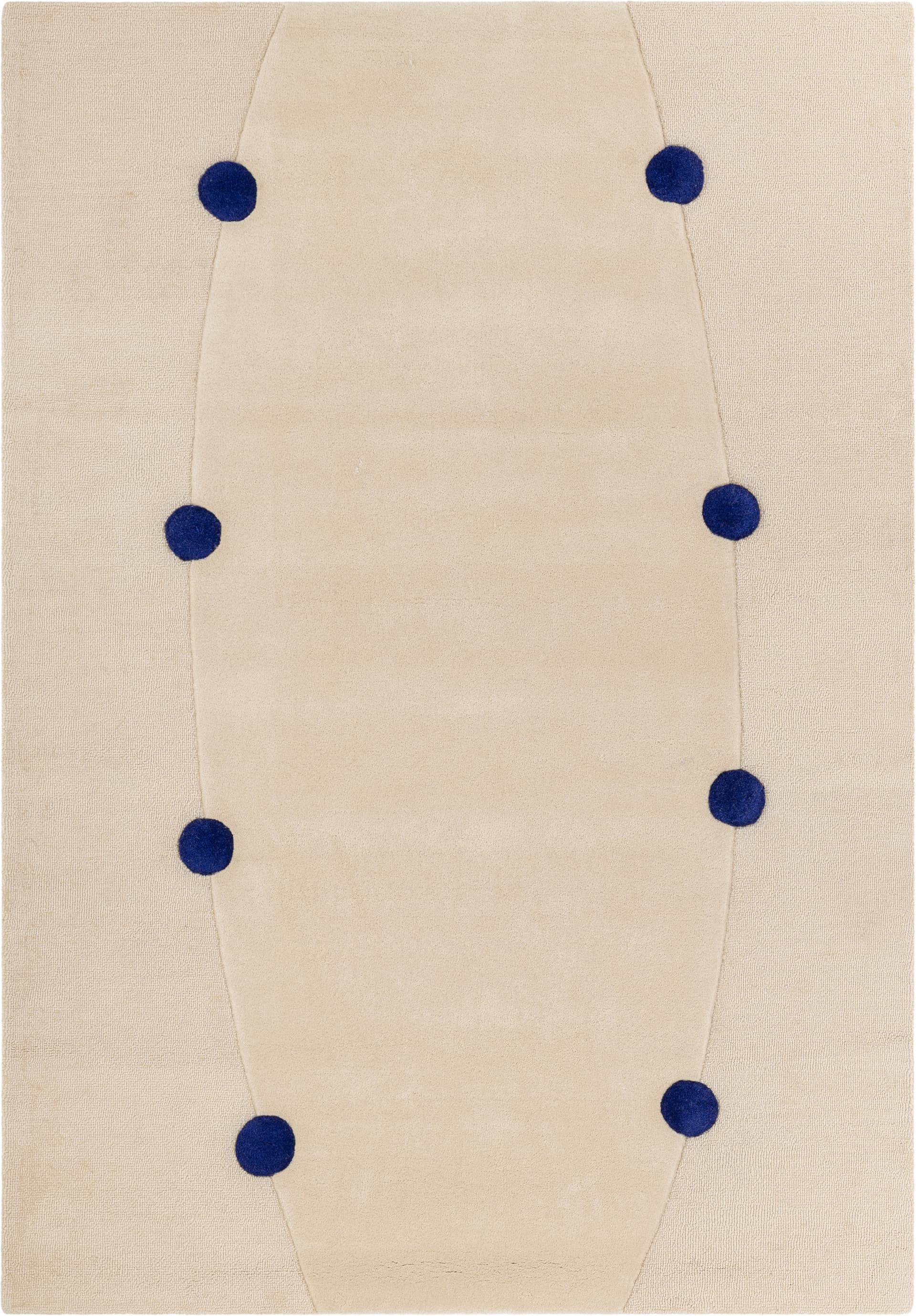 Dywan Rome Cobalt 200x300 cm, proj. M. Konopacka, wełna, Carpets & More