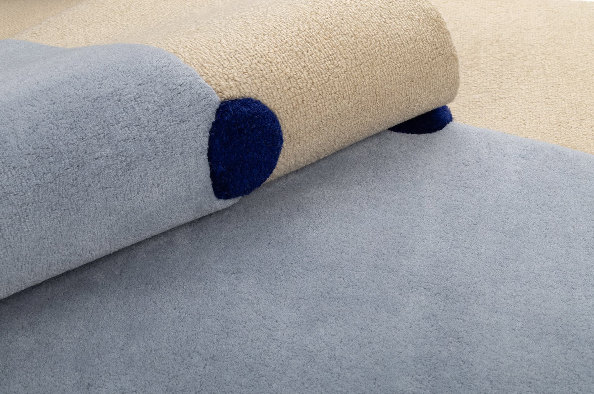 Dywan Rome Blue 300x400 cm, proj. M. Konopacka, wełna, Carpets & More - 229546