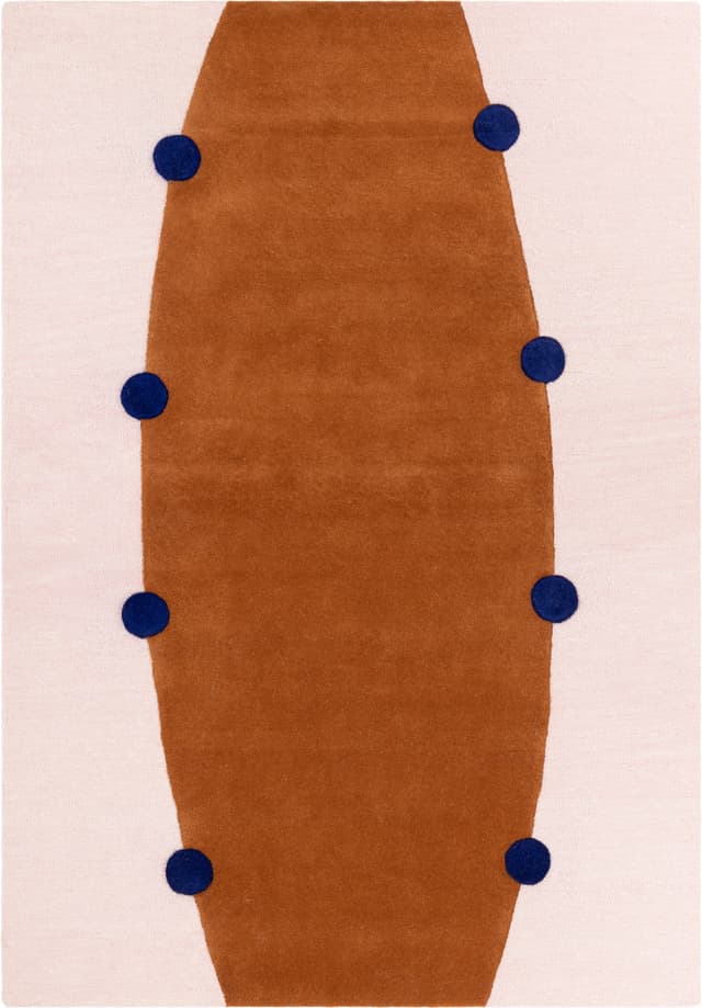 Dywan Rome Terracotta160x230 cm, proj. M. Konopacka, wełna, Carpets & More - WYMIARY