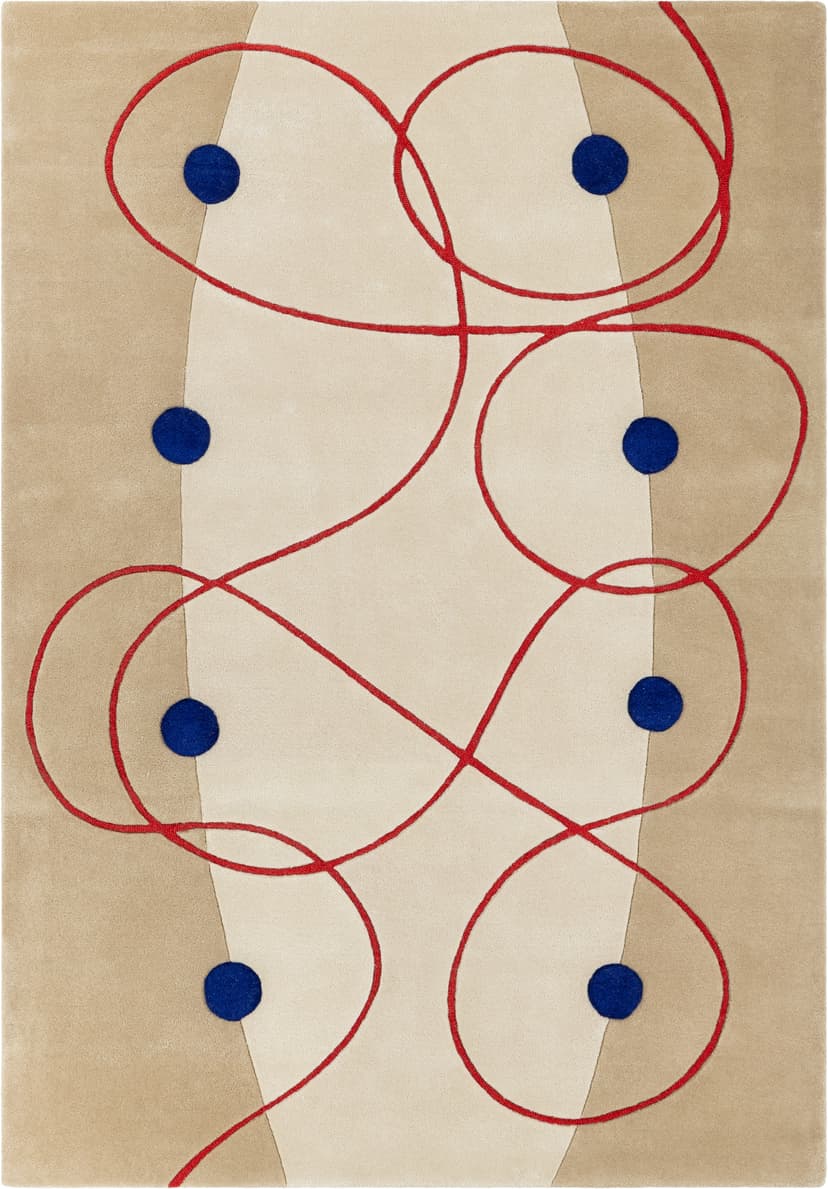 Dywan Marseille Red160x230 cm, proj. M. Konopacka, wełna, Carpets & More