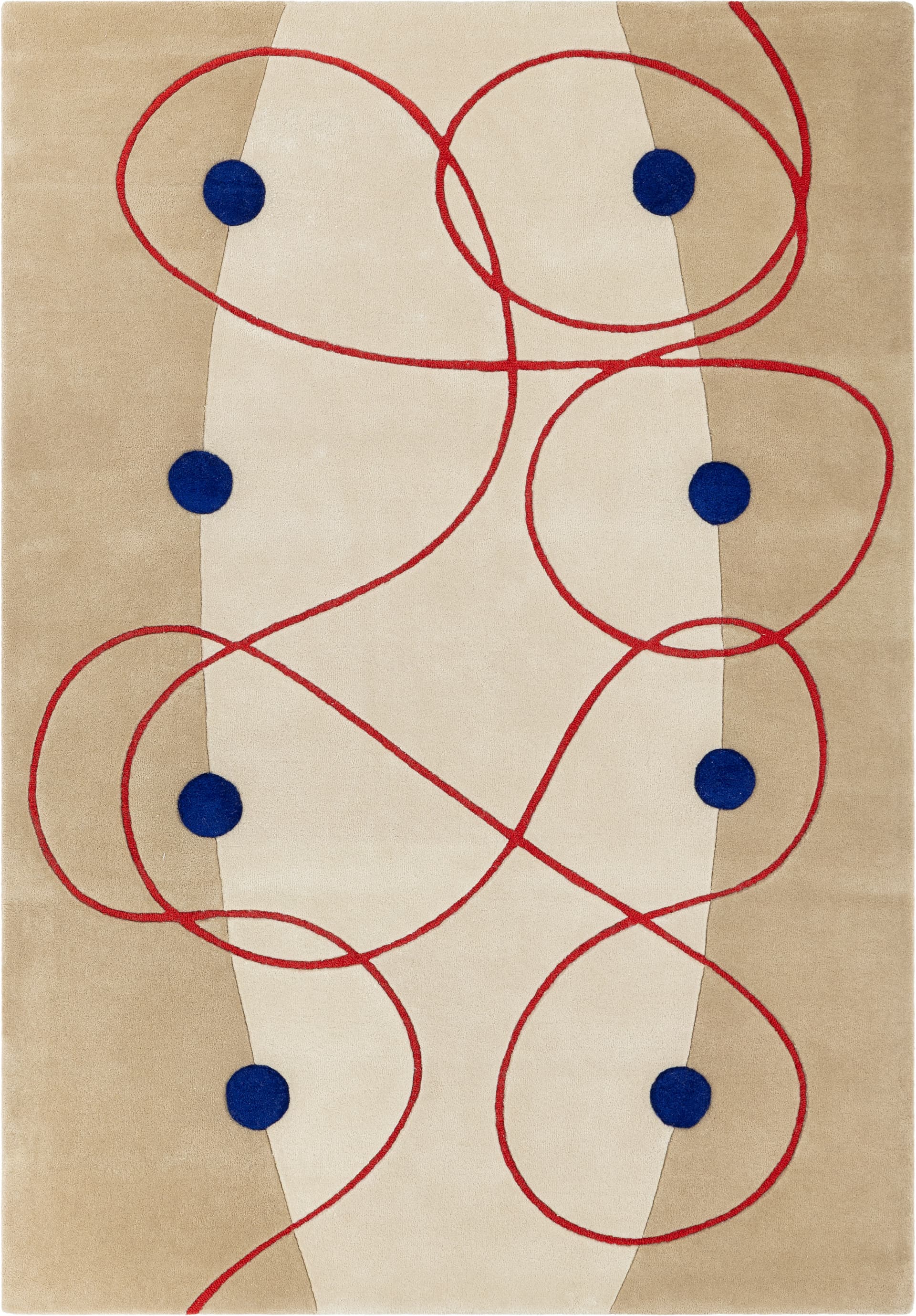 Dywan Marseille Red 300x400 cm, proj. M. Konopacka, wełna, Carpets & More