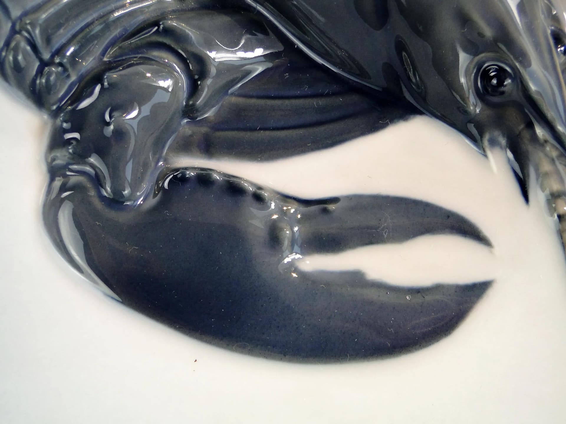 Wizytownik, model 3277, biały, porcelana, Royal Copenhagen, Dania, lata 50. - 16866