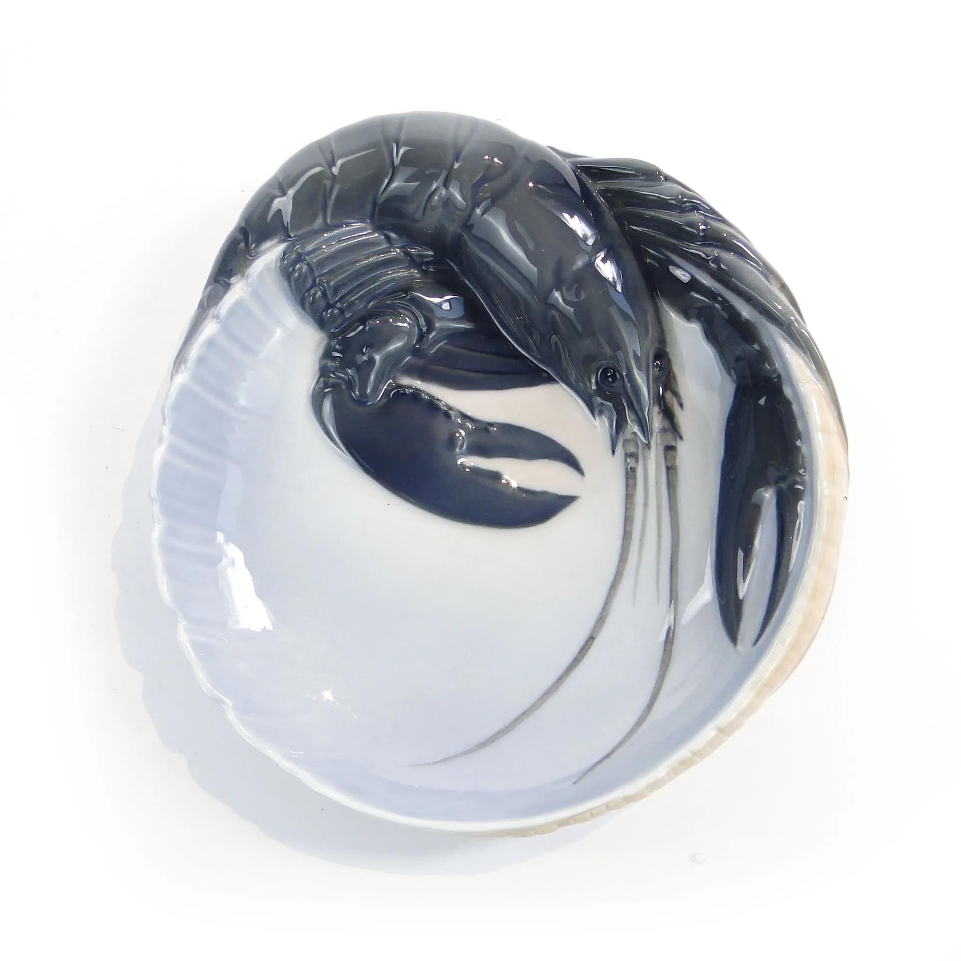 Wizytownik, model 3277, biały, porcelana, Royal Copenhagen, Dania, lata 50. - 16863