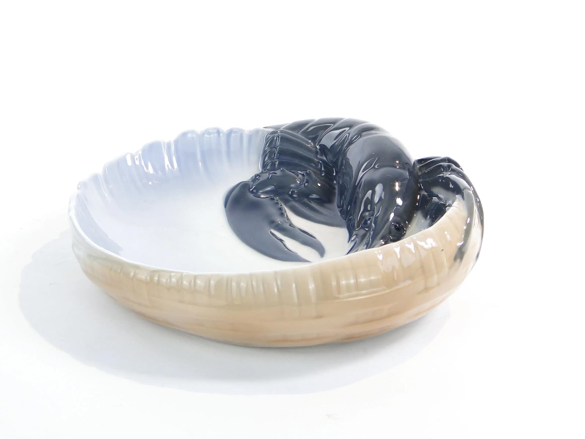 Wizytownik, model 3277, biały, porcelana, Royal Copenhagen, Dania, lata 50. - 16867