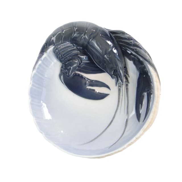 Wizytownik, model 3277, biały, porcelana, Royal Copenhagen, Dania, lata 50. - WYMIARY