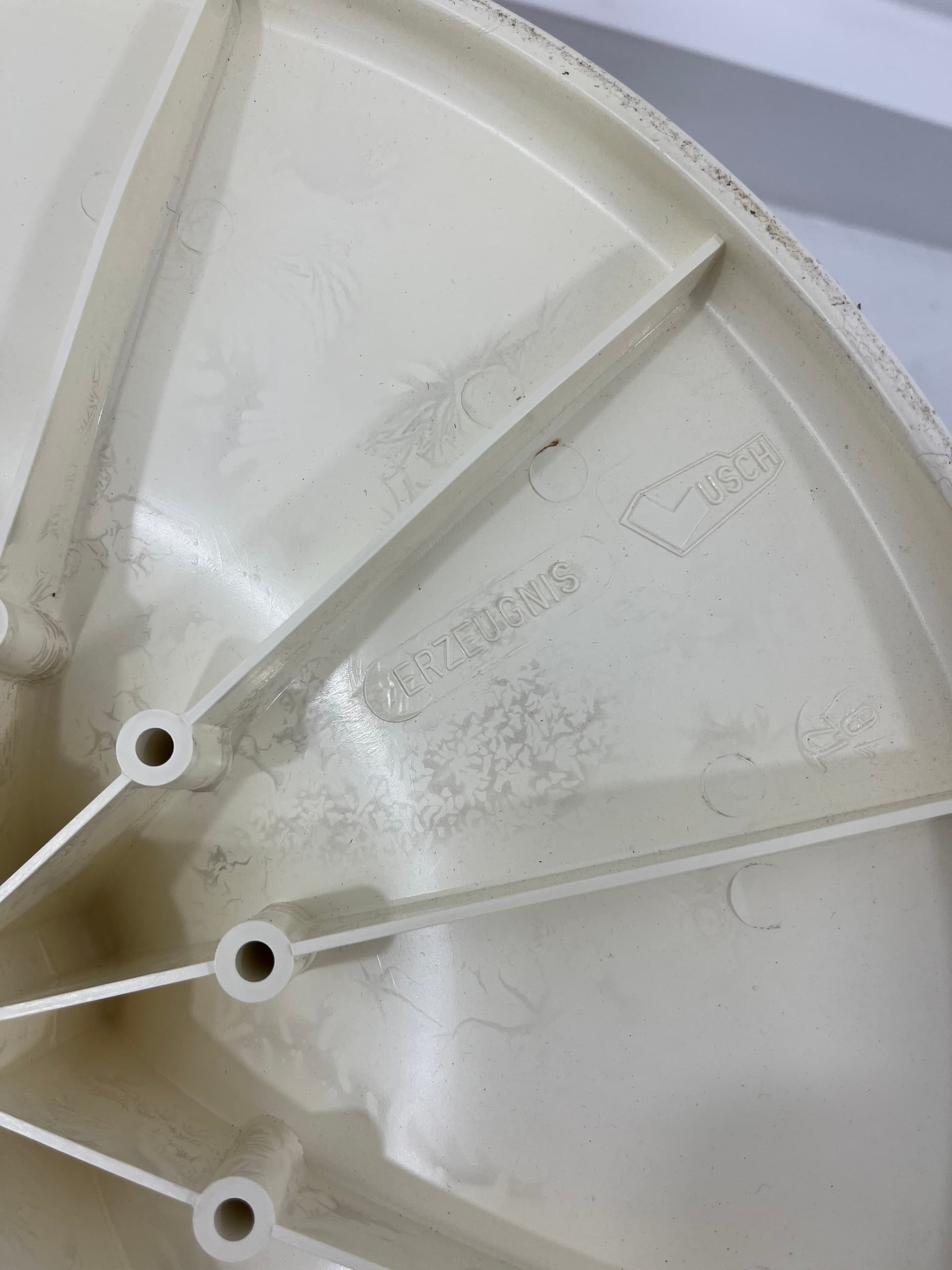 Para stolików Tulipan Space Age, beżowy, plastik, Lusch Erzeugnis, Niemcy, lata 70. - 229822