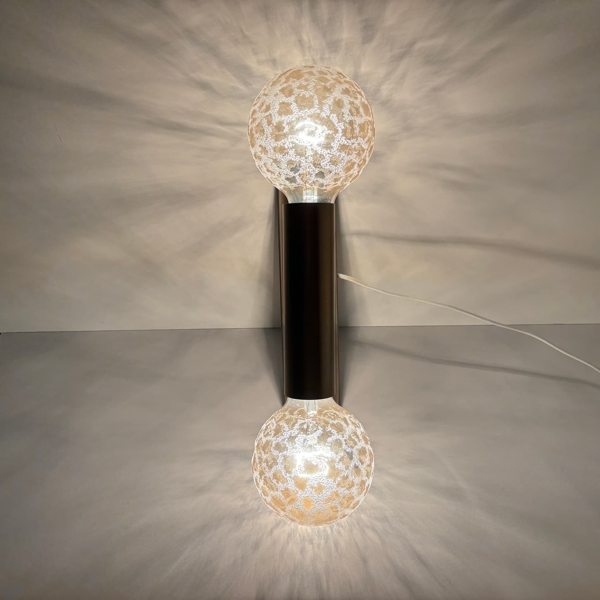 Para kinkietów, mosiądz złoty szczotkowany, Niemcy, lata 70. - 229833