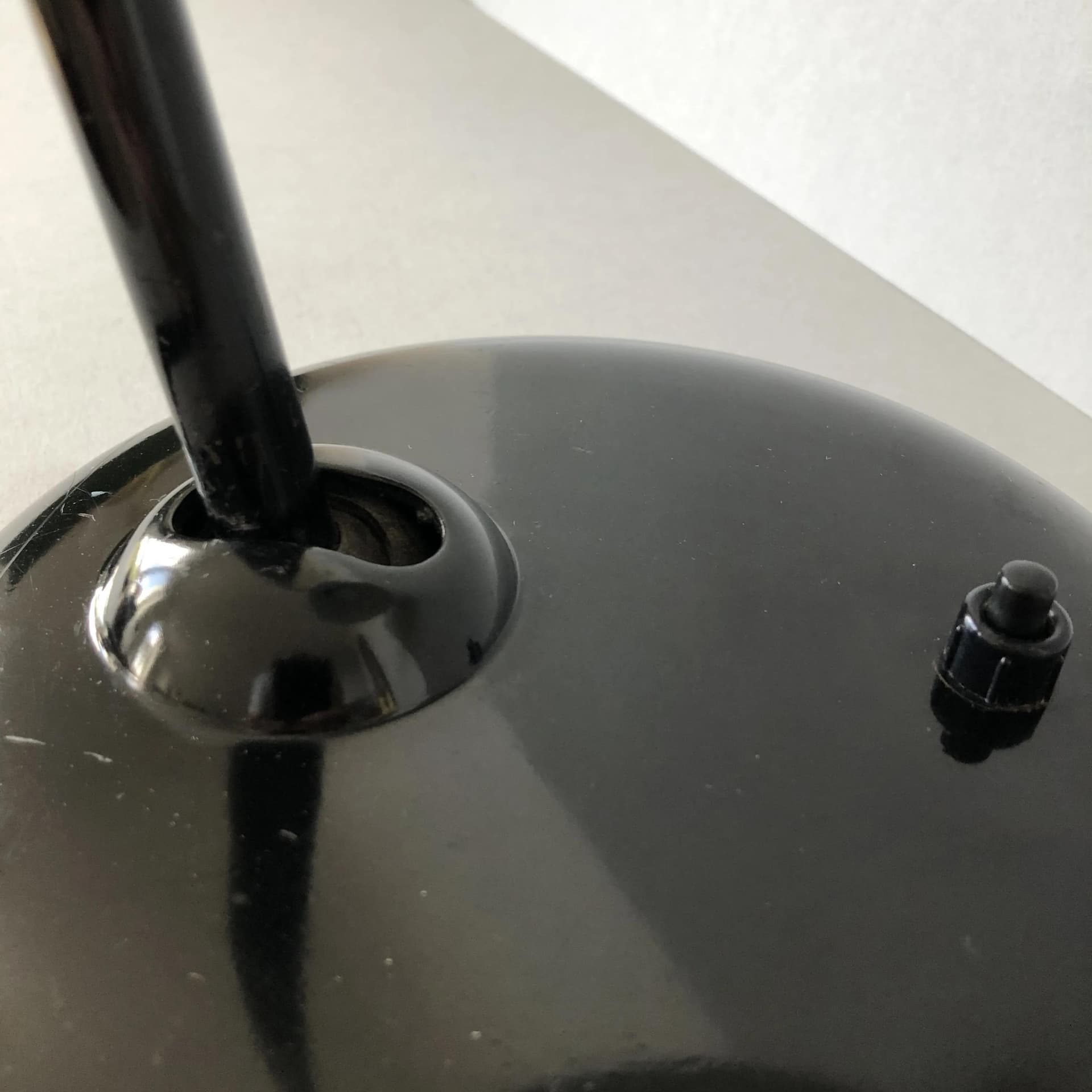 Lampa biurkowa Kaiser Idell 6556, stal czarna, proj. C. Dell, dla Fritz Hansen, Niemcy, lata 60. - 17738