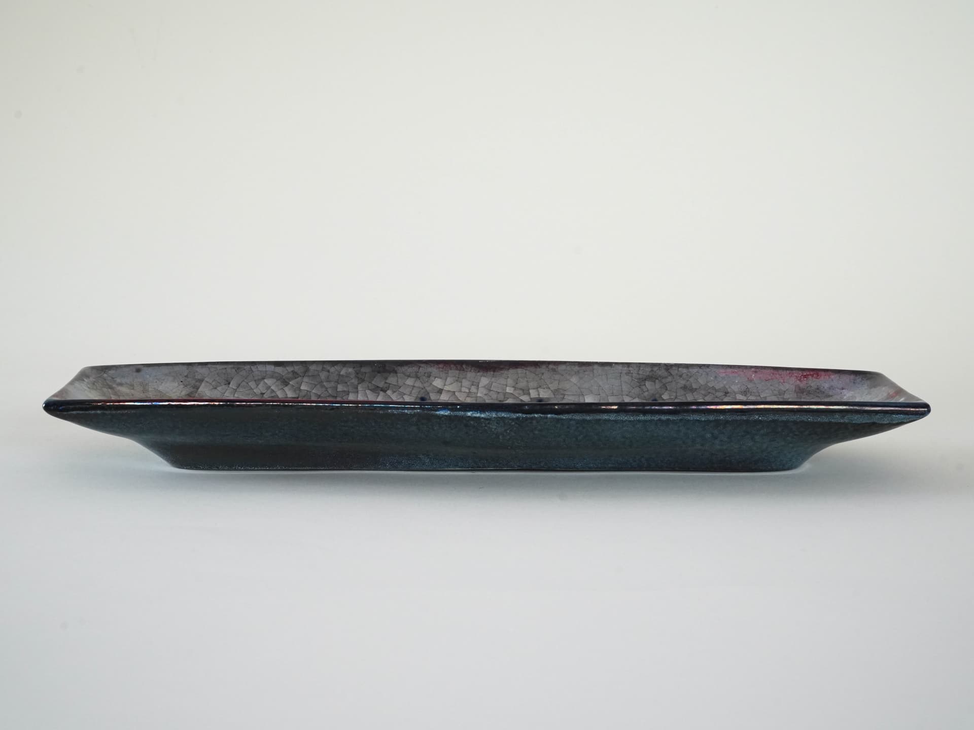Rectangular tray, blue ceramic, by M. Starck, Michael Andersen & Søn, Denmark, 1960s. - 230160