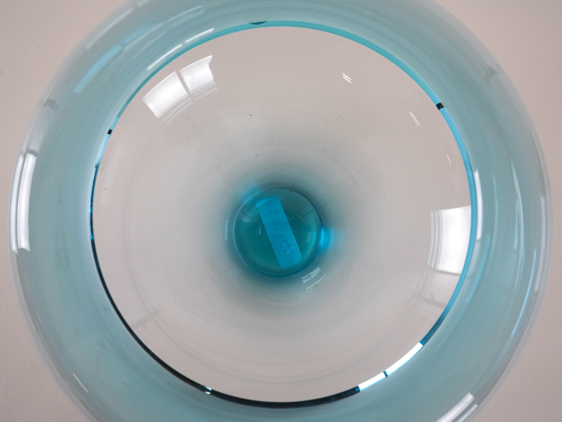 Misa Provence, niebieski, szkło, proj. P. Lütken, Royal Copenhagen, Dania, lata 50. - 230186