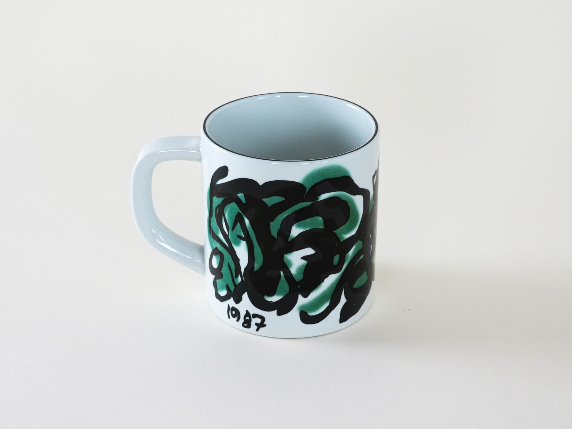 Mug, white porcelain, by M. Andersen, Royal Copenhagen, Denmark, 1980s. - 230196