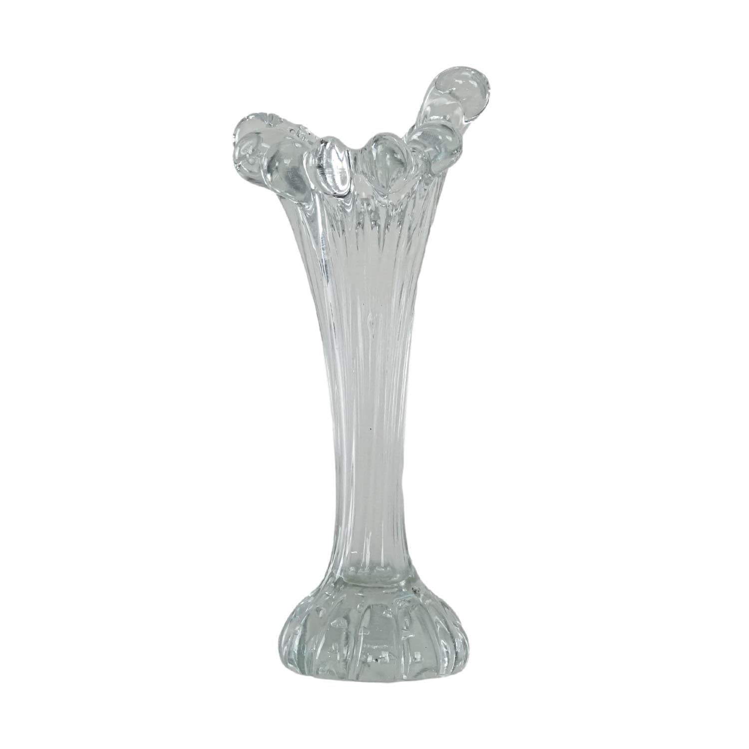 Wazon, transparentny, szkło, Dania, lata 70.