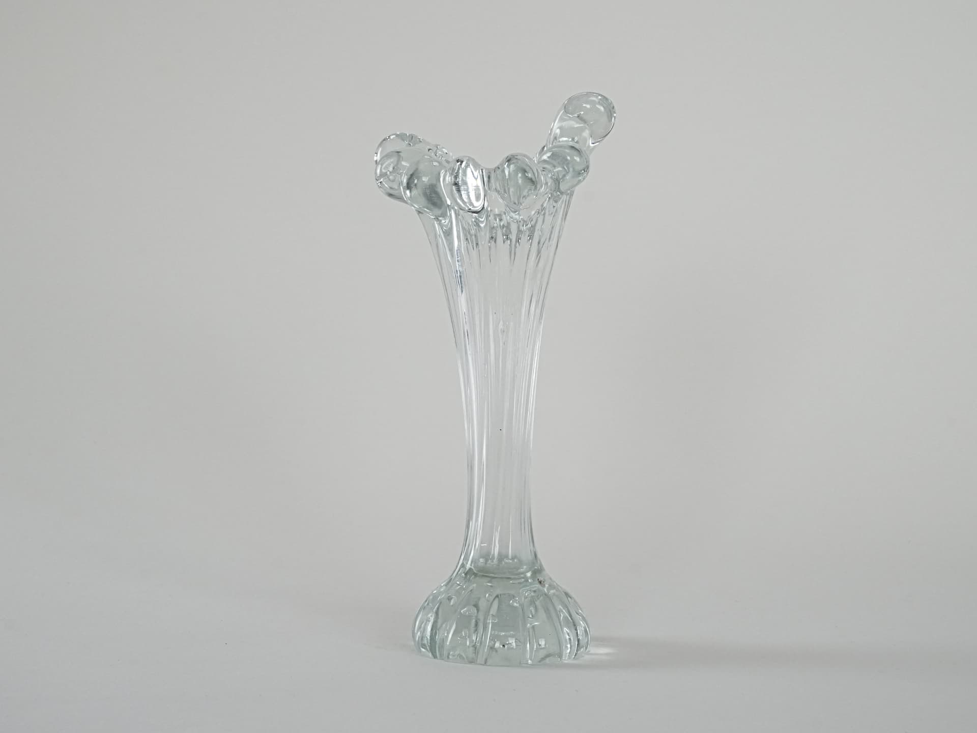 Wazon, transparentny, szkło, Dania, lata 70. - 230202