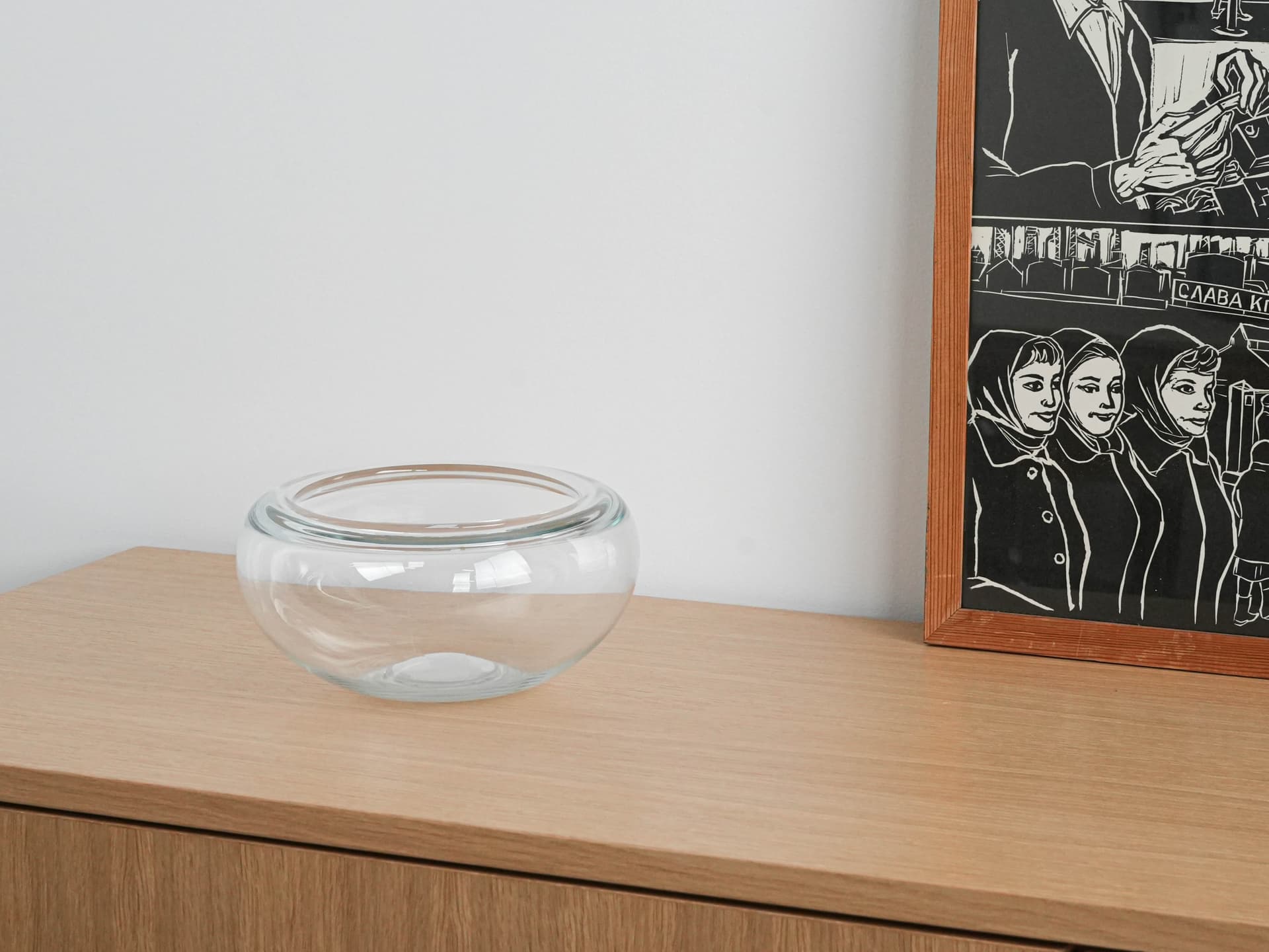 Misa Provence, szkło transparent, proj. P. Lütken, Royal Copenhagen, Dania, lata 50. - 230224