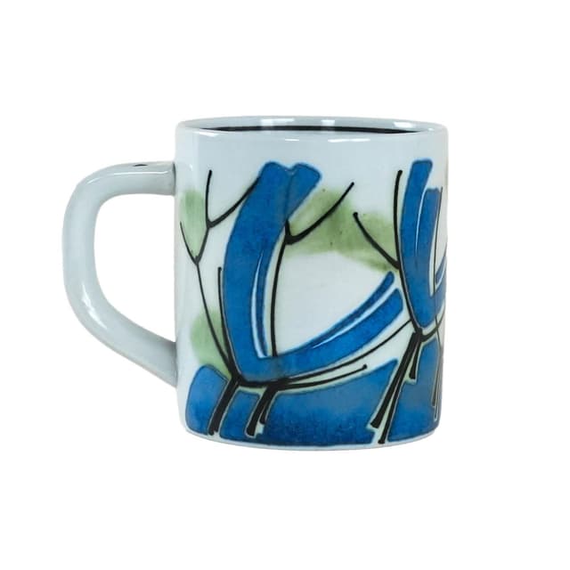 Mug, multicolor porcelain, by M. Andersen, Royal Copenhagen, Denmark, 1980s. - DIMENSION