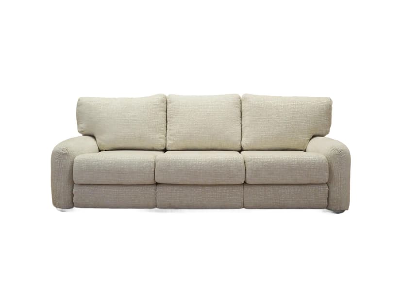 Sofa Piumotto, tkanina biała, proj. A. Arrigoni, Busnelli, Włochy, lata 70.