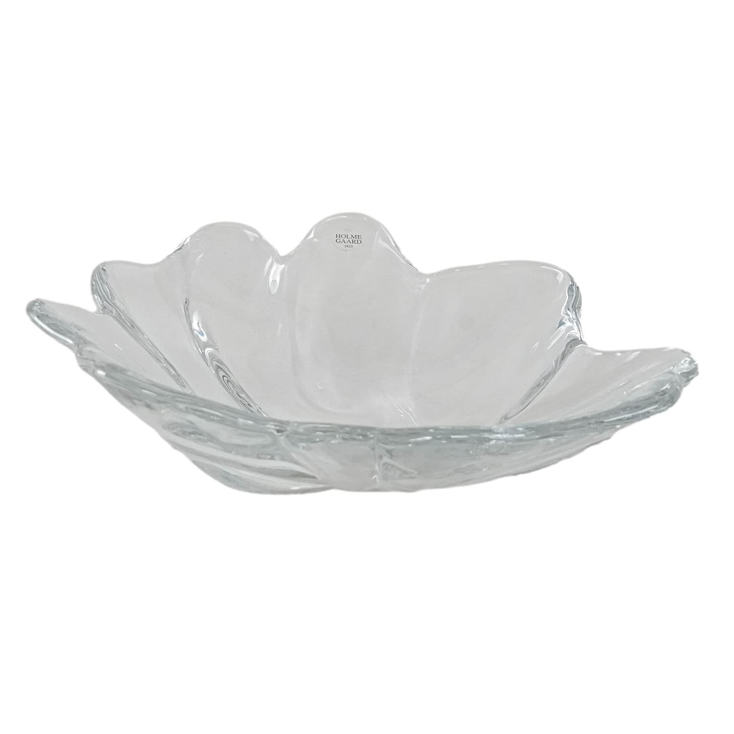 Patera, szkło transparentne, Holmegaard, Dania, lata 70.