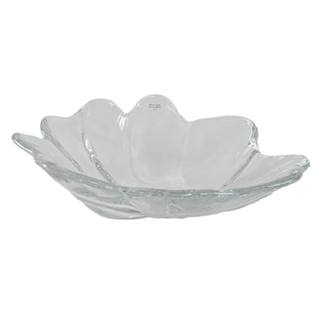 Patera, szkło transparentne, Holmegaard, Dania, lata 70. - WYMIARY