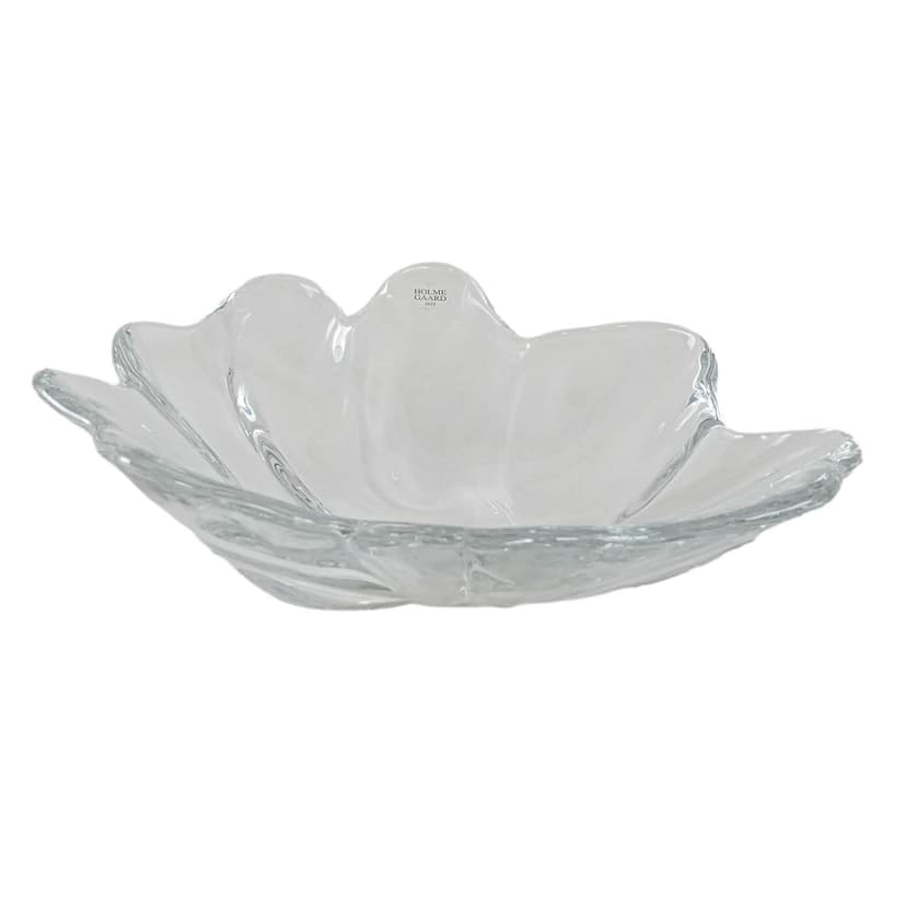 Patera, szkło transparentne, Holmegaard, Dania, lata 70.