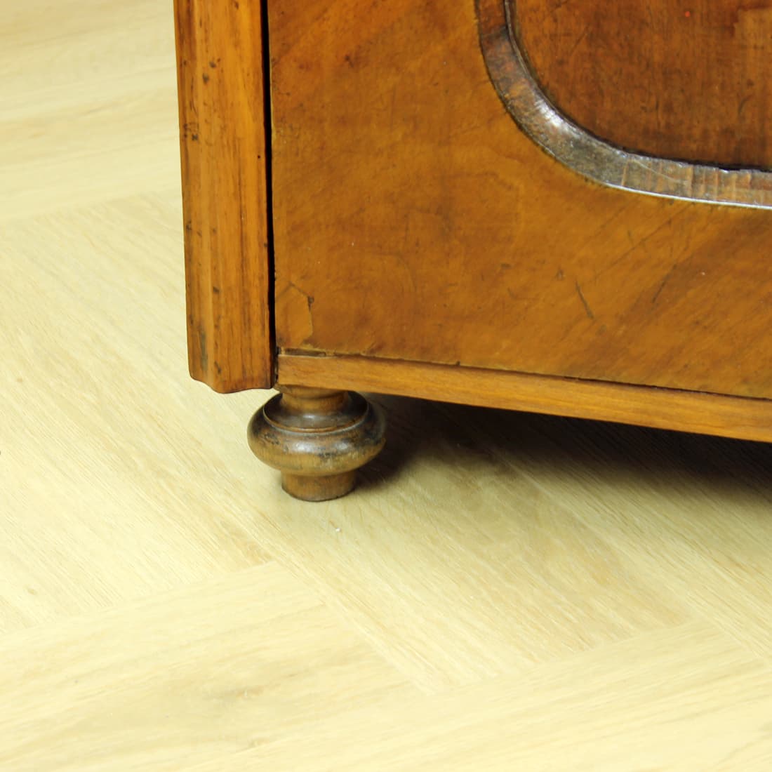 Sekretarzyk Art Deco, brązowy, dąb, Czechosłowacja, lata 20. - 230433