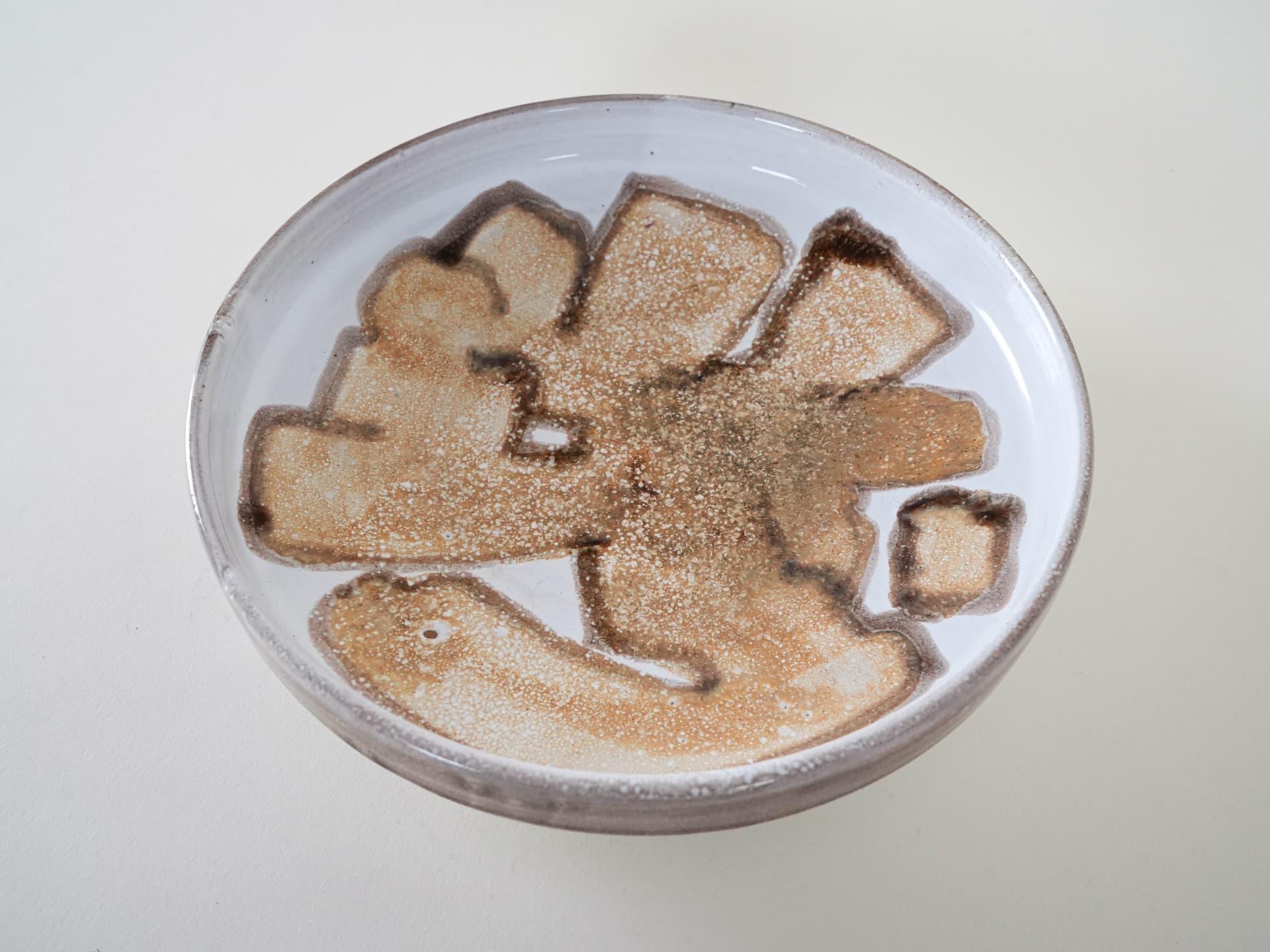 Misa, beżowa, ceramika, Dania, lata 60. - 230455