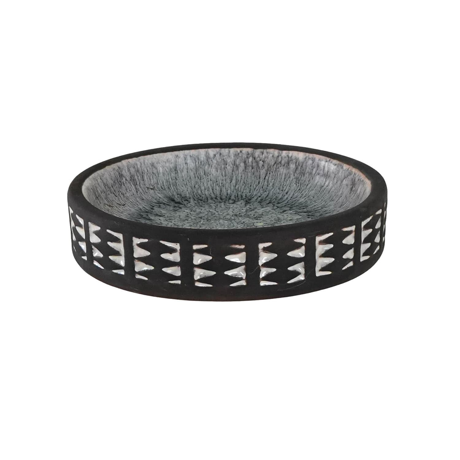 Misa dekoracyjna, brązowa, ceramika, Frank Keramik, Dania, lata 60.