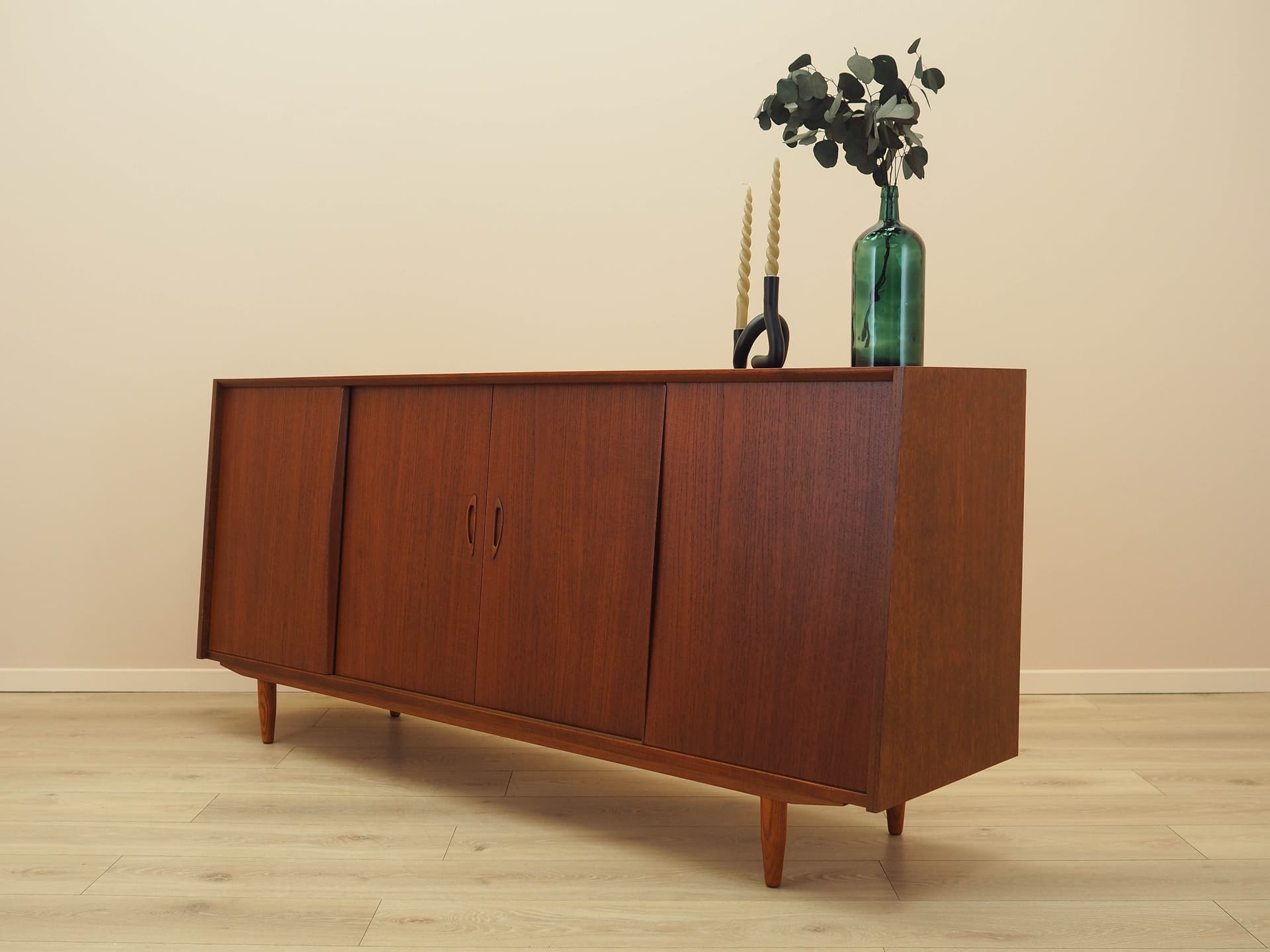 Sideboard, brązowy, teak, Dania, lata 70. - 230603