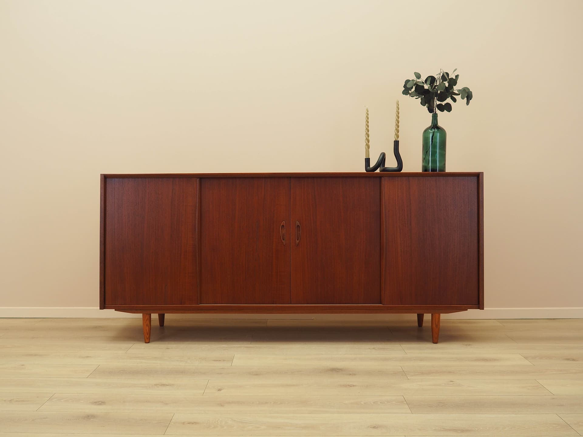 Sideboard, brązowy, teak, Dania, lata 70. - 230601