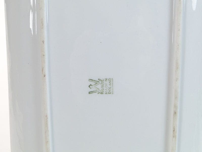 Patera Zamczysko, porcelana czarna, proj. T. Waligórska, Polska, lata 60. - 230785