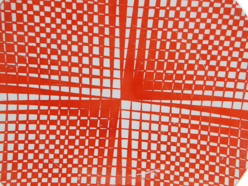 Patera dekoracyjna, porcelana czerwona, Ćmielów, Polska, lata 60. - 230792