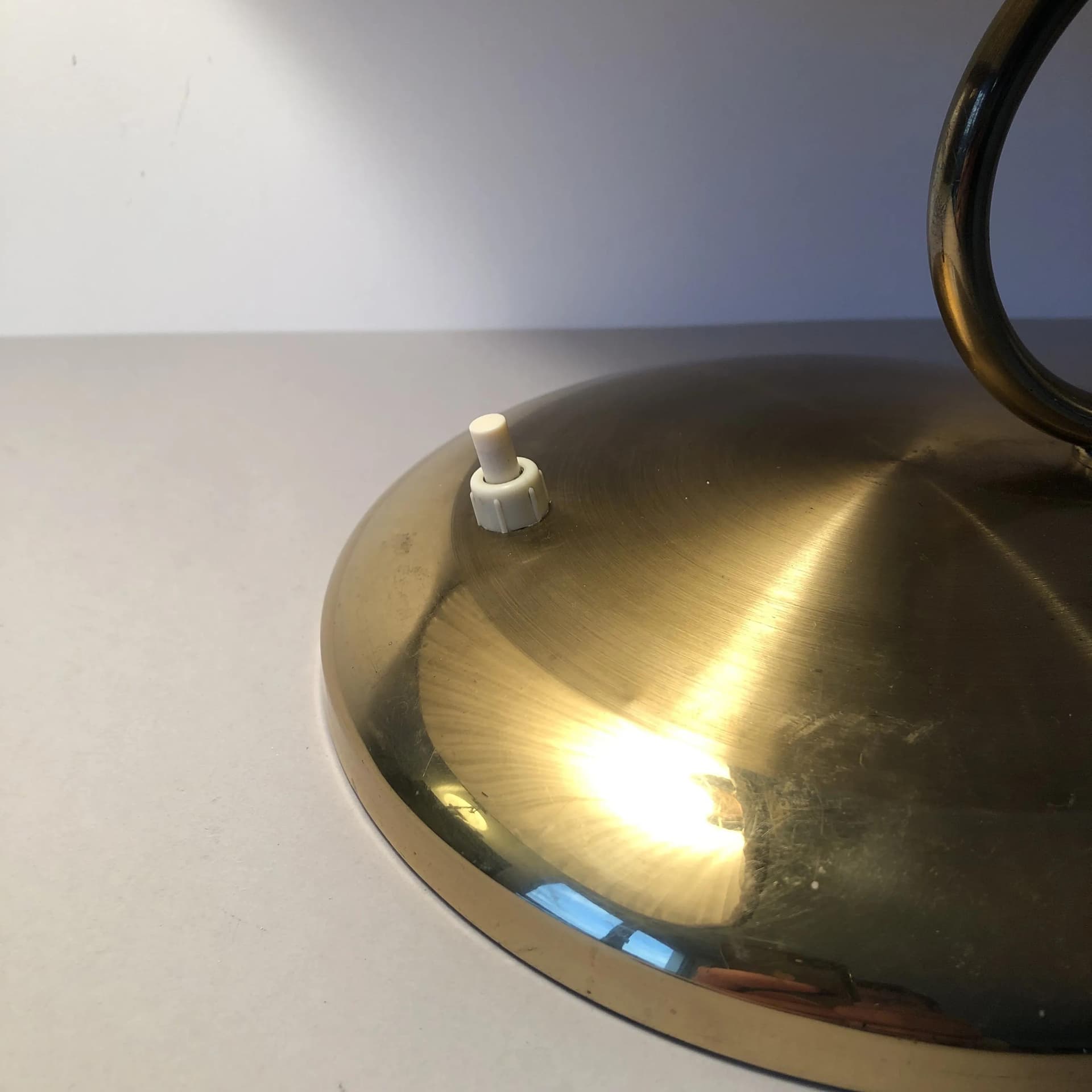 Lampa nocna, złoty, mosiądz, Francja, lata 60. - 17722