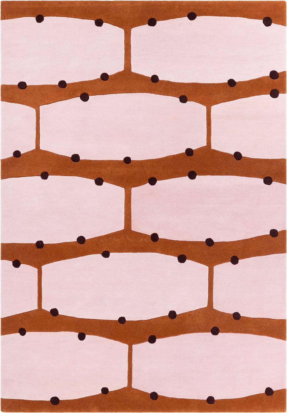 Dywan Rio Terracotta 300x400 cm, proj. M. Konopacka, wełna, Carpets & More