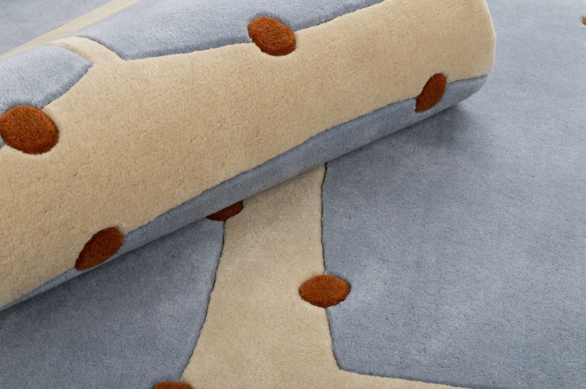 Dywan Rio Blue 240x340 cm, proj. M. Konopacka, wełna, Carpets & More - 240229