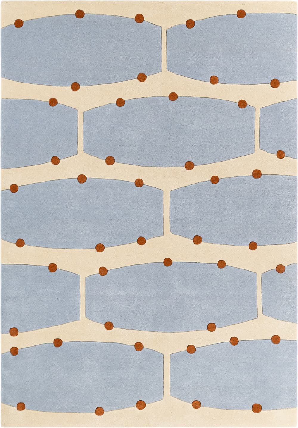 Dywan Rio Blue 240x340 cm, proj. M. Konopacka, wełna, Carpets & More