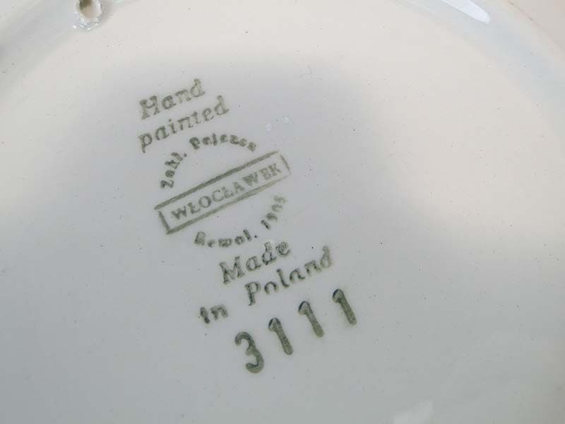 Patera Kapelusz, multikolor, fajans szkliwiony, proj. J. Sowiński, Włocławek, Polska, lata 50. - 230975