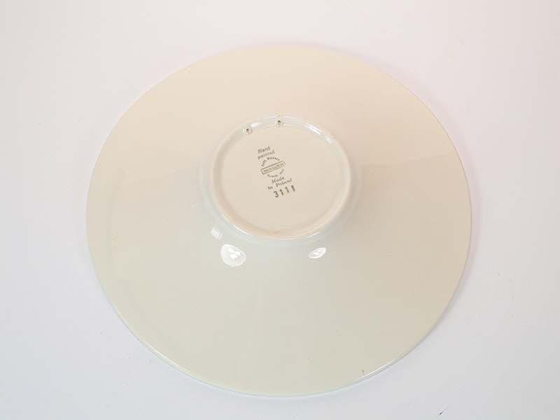 Patera Kapelusz, multikolor, fajans szkliwiony, proj. J. Sowiński, Włocławek, Polska, lata 50. - 230973