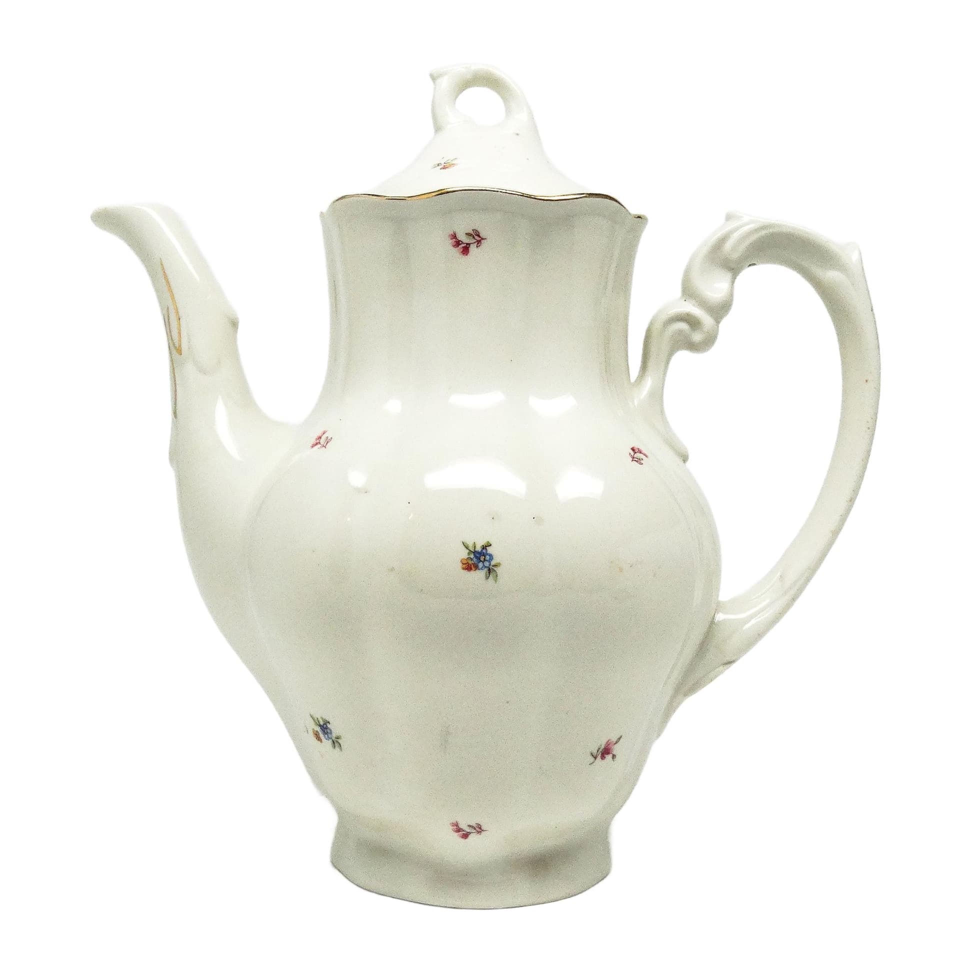Jug, mid-century modern, porcelain, Chodzież, Poland, 1950s.