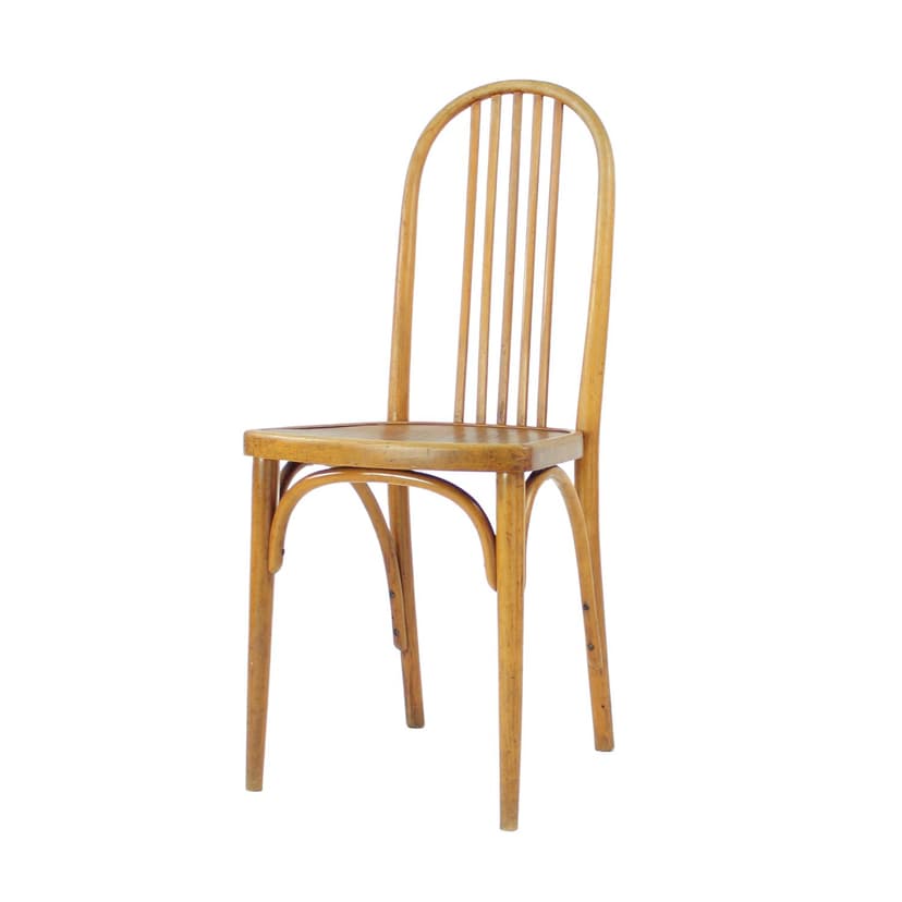 Krzesło gięte, dąb brązowy, Gebrüder Thonet Vienna, Czechosłowacja, lata 20.