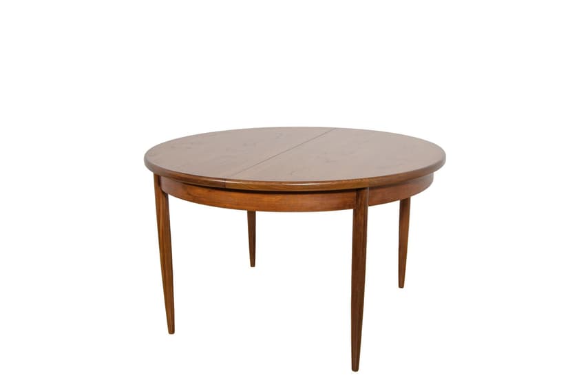 Stół okrągły rozkładany, teak brązowy, G-Plan, Wielka Brytania, lata 60.