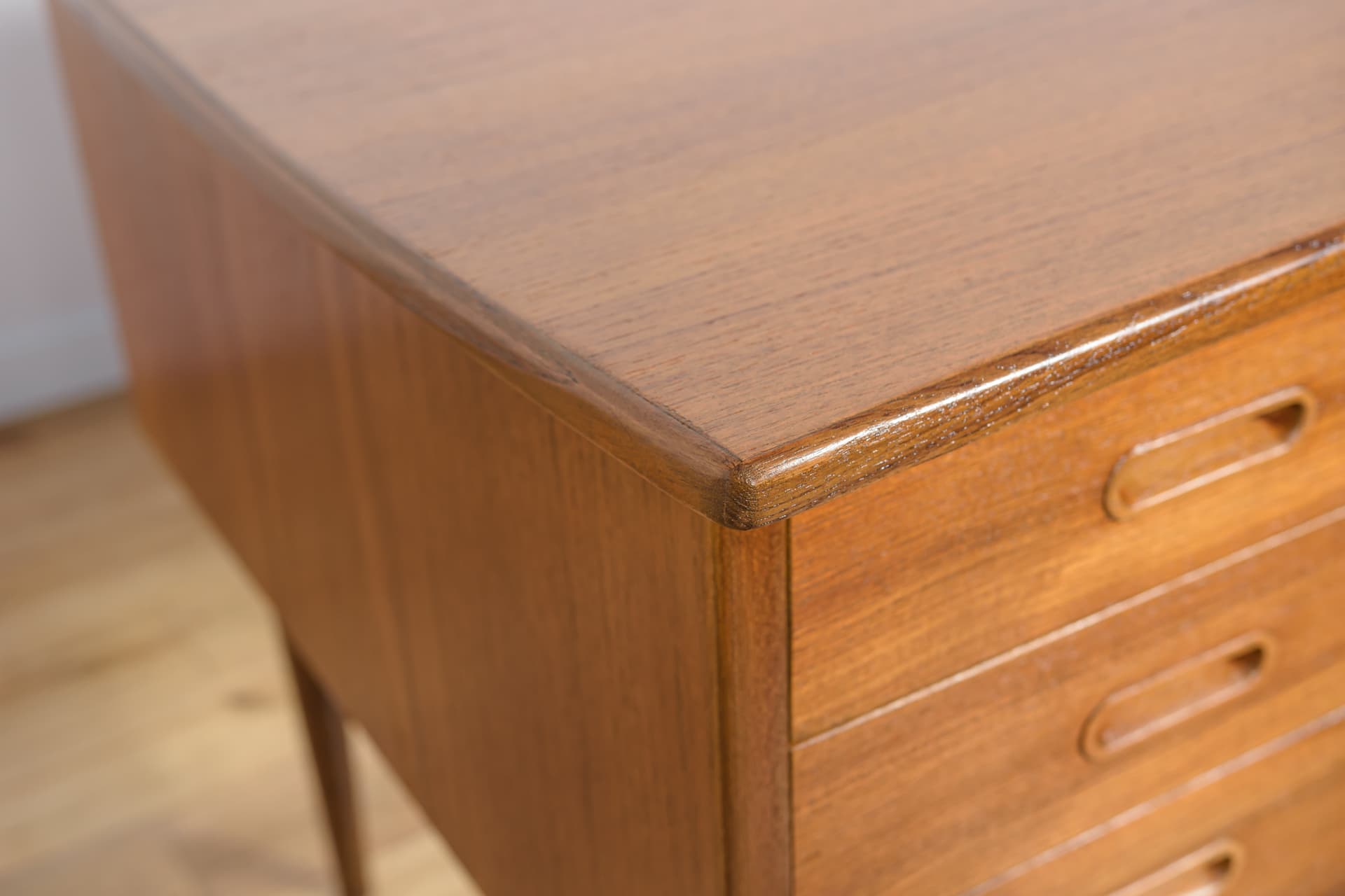 Biurko, teak brązowy, Edmund Jørgensen, Dania, lata 60. - 231962