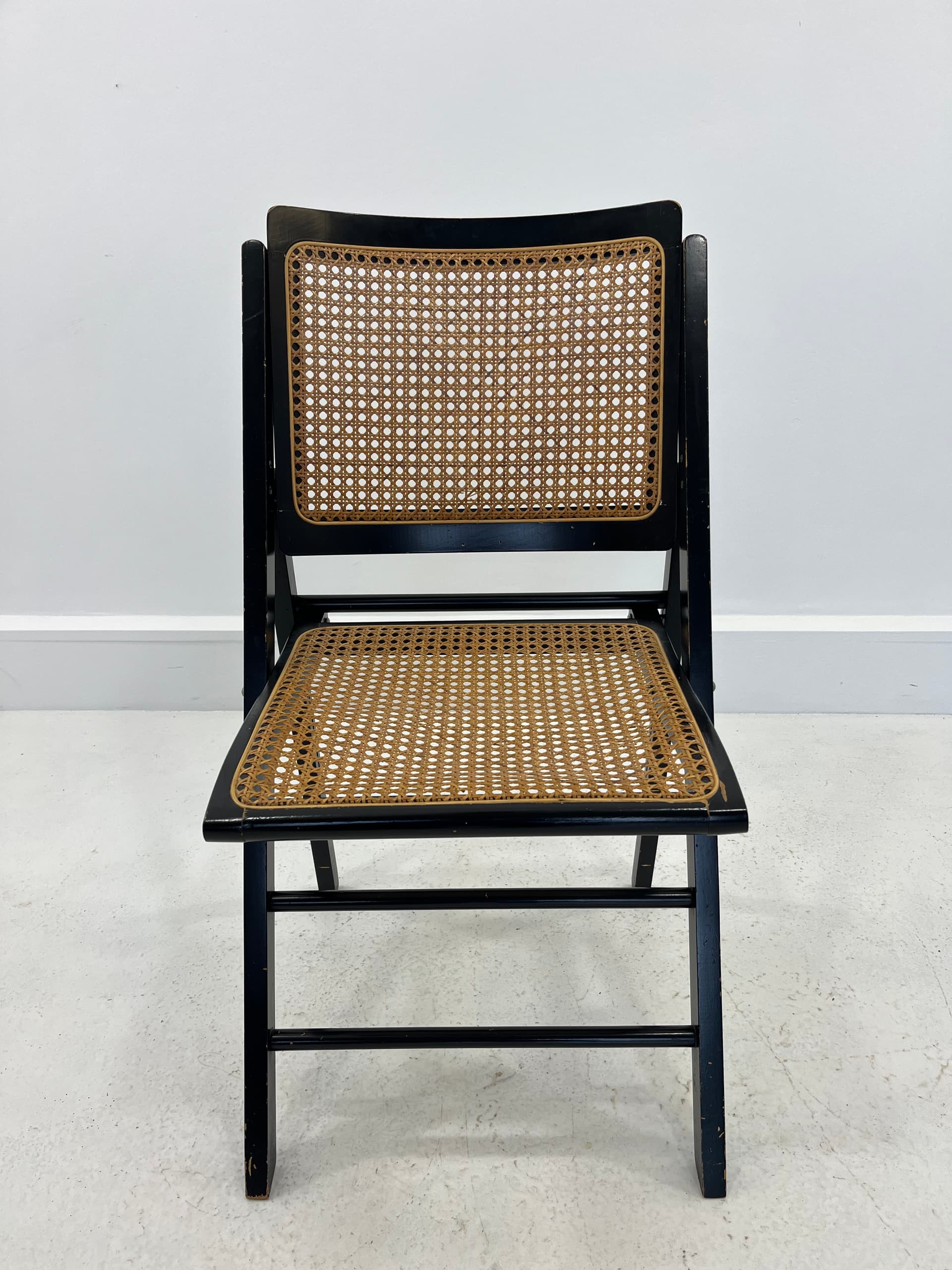 Krzesło składane, czarne brązowe, Niemcy, lata 70. - 231997