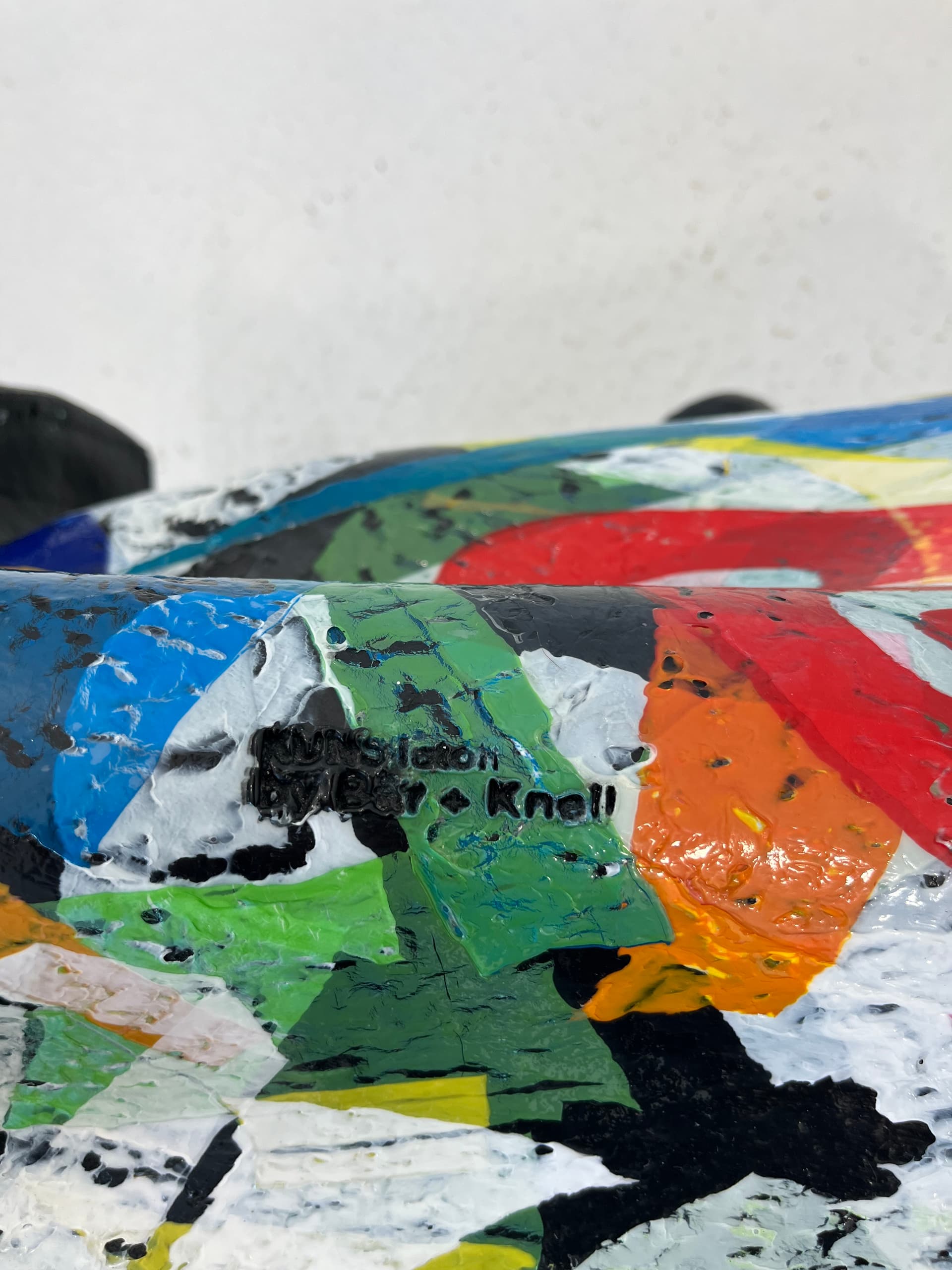 Stołek, multicolor, plastik z recyklingu, lata 90. - 232039