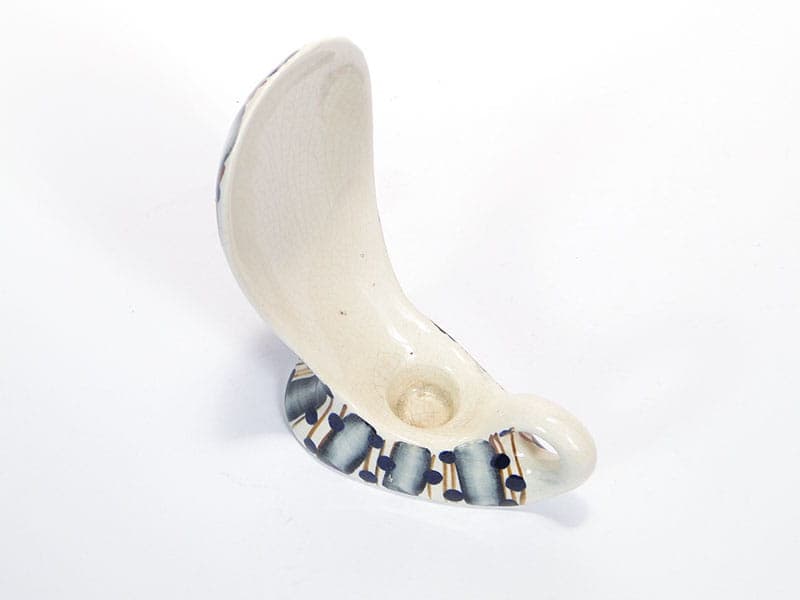 Kaganek Kobra, ceramika biała, proj. W. Płażewski, Włocławek, Polska, lata 60. - 232063