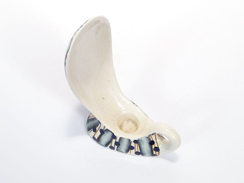 Kaganek Kobra, ceramika biała, proj. W. Płażewski, Włocławek, Polska, lata 60. - 232064