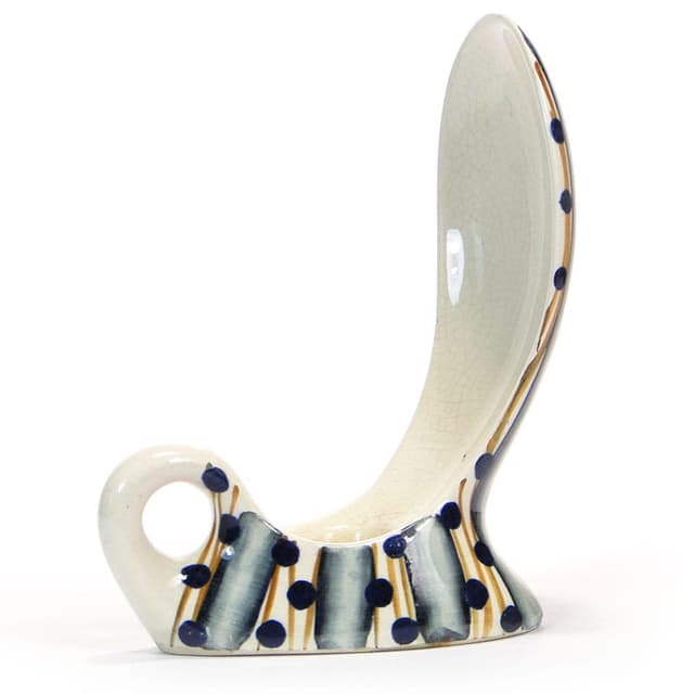 Kaganek Kobra, ceramika biała, proj. W. Płażewski, Włocławek, Polska, lata 60. - WYMIARY