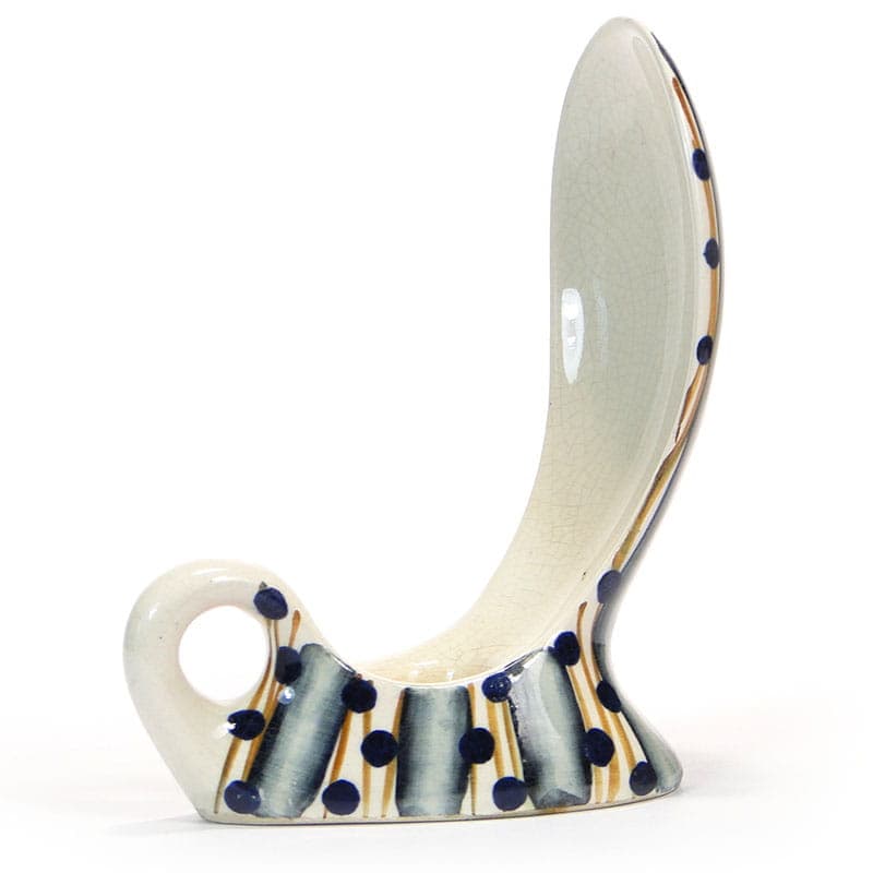 Kaganek Kobra, ceramika biała, proj. W. Płażewski, Włocławek, Polska, lata 60.